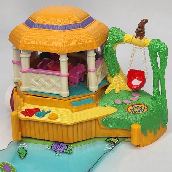 Complete 1998 Polly Pocket Canoe Fun Vintage Bluebird - Picture 4 of 8